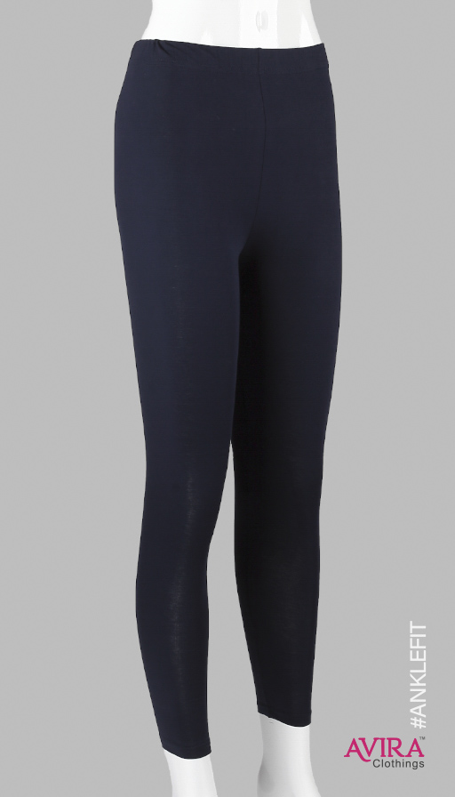 Photo 3 of 3 - Premium Cotton Ankle Leggings - Soft, Stylish & Comfy Pants | Avira Clothings