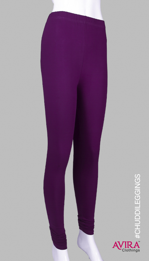 Photo 3 of 3 - Avira Women's Stretchable Chudidar Leggings - Ethnic Bottom Wear | Avira Clothings