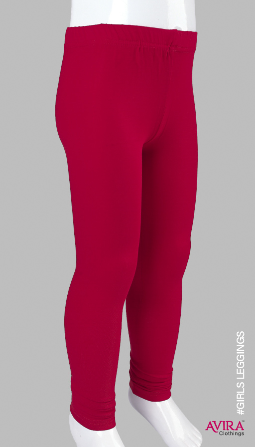 Photo 4 of 6 - Girls' Cotton Leggings - Soft, Comfy & Colorful | Avira Clothing | Avira Clothings