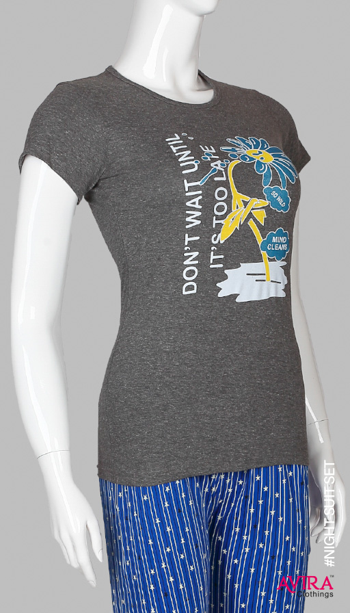 Photo 3 of 3 - Avira Women's Night Suit Set: Comfortable & Stylish Sleepwear | Avira Clothings