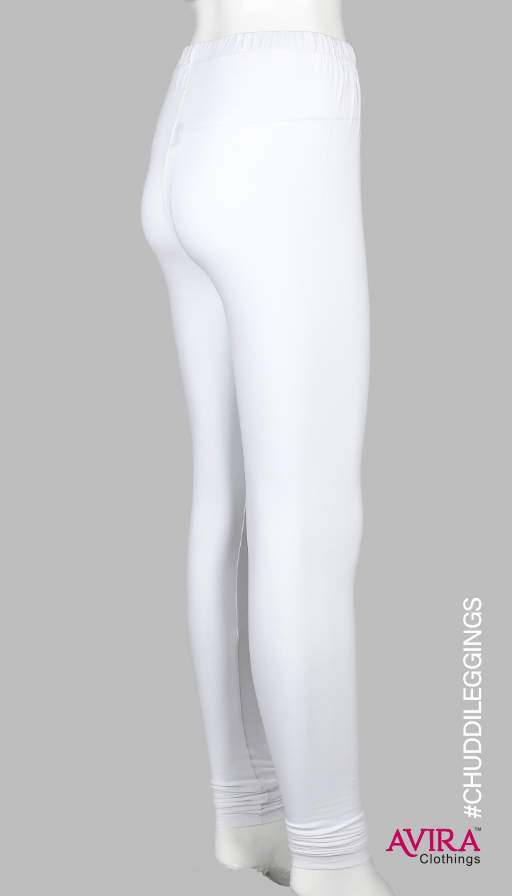 Photo 3 of 3 - Churidar Leggings White for Women from Avira Clothings, Premium Quality Leggings | Avira Clothings