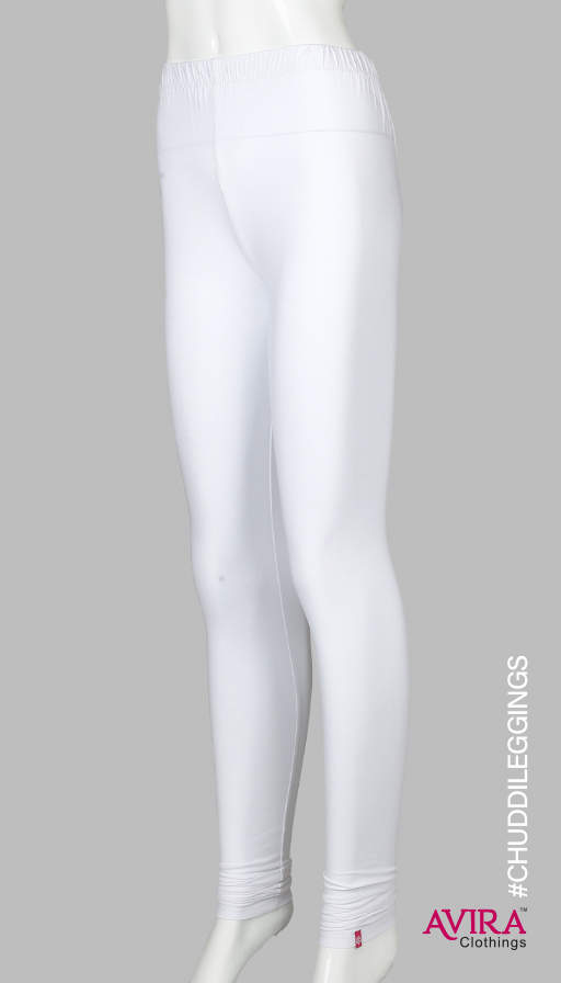Photo 2 of 3 - Churidar Leggings White for Women from Avira Clothings, Premium Quality Leggings | Avira Clothings